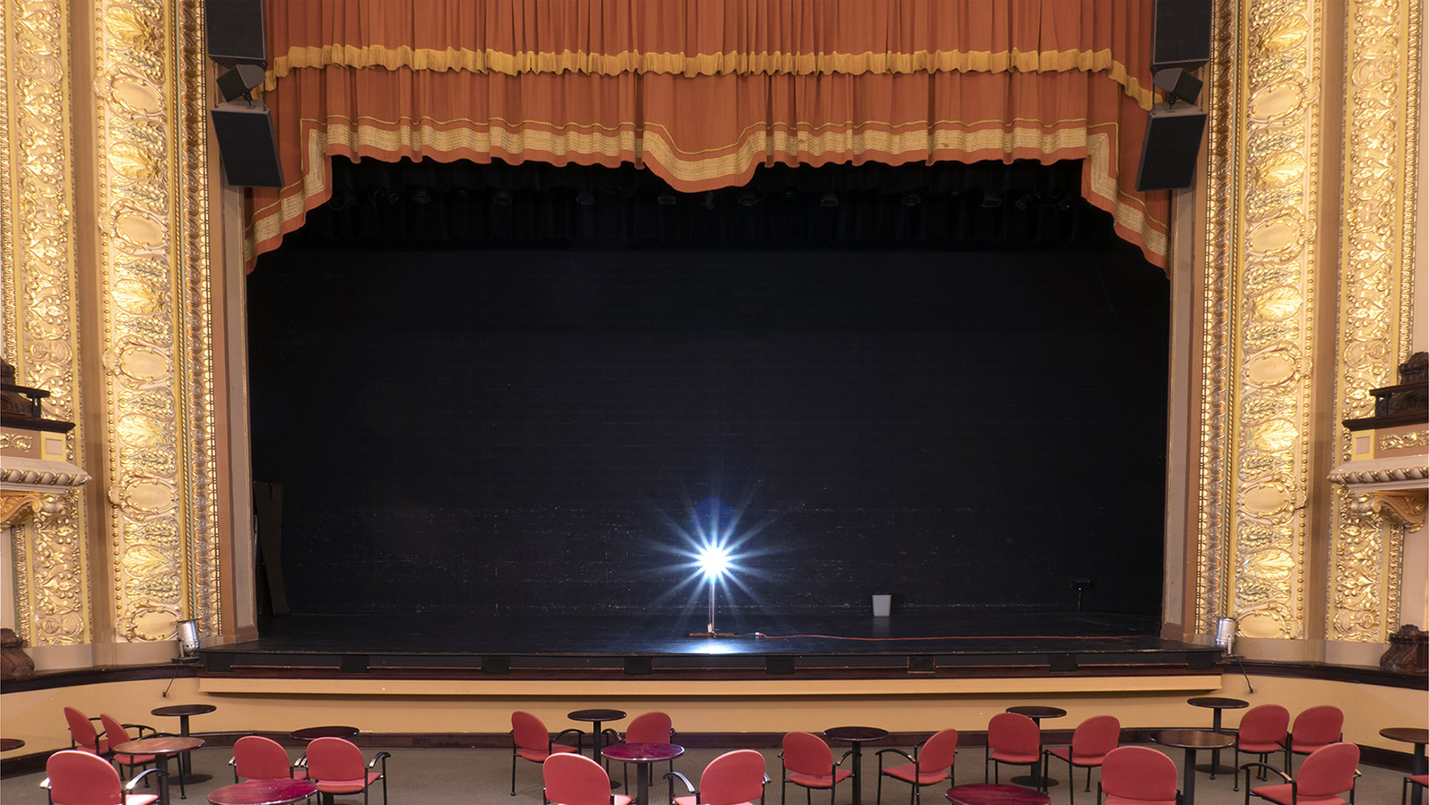 Charline McCombs Empire Theatre, February 2021, Archival Pigment Print on Hahnemühle Photo Rag Baryta, 17 × 30 inches.